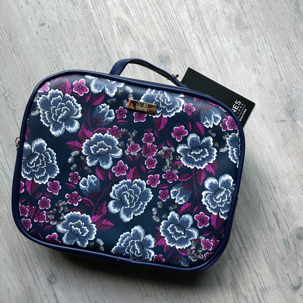 JONES NEW YORK SIGNATURE:Square Double Zip Satchel